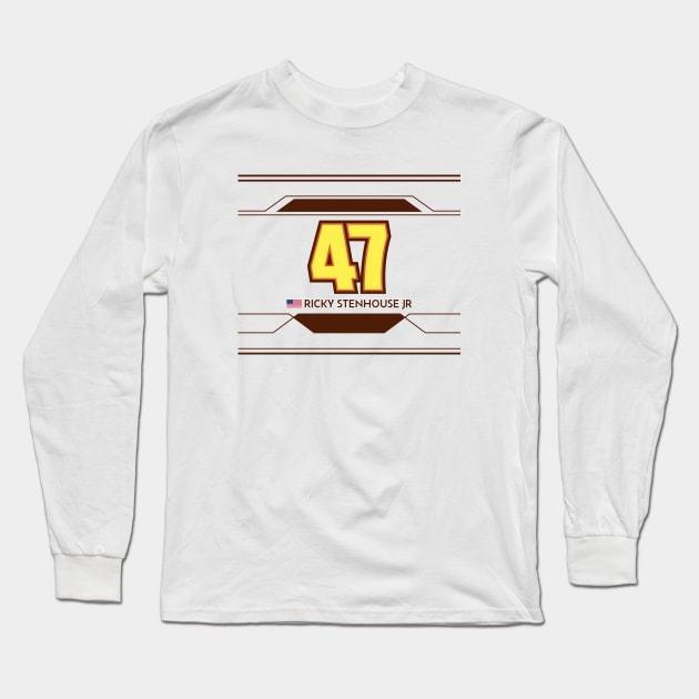 Ricky Stenhouse Jr #47 2023 NASCAR Design Long Sleeve T-Shirt by AR Designs 